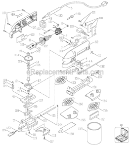 Part Location Diagram of 879873 Porter Cable Hook and Loop Pad